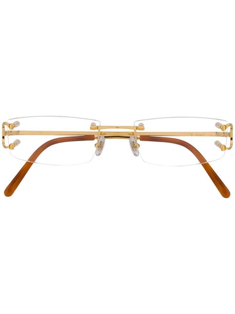 cheap cartier eyeglasses frames|cartier eyewear rectangular frame glasses.